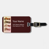 KLASSIEKE  MOTORCYCLI BAGAGELABEL (Voorkant horizontaal)