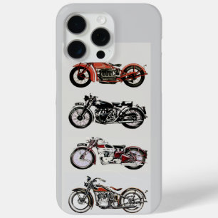 KLASSIEKE  MOTORCYCLI grijs iPhone 15 Pro Max Hoesje