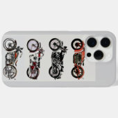 KLASSIEKE MOTORCYCLI grijs Case-Mate iPhone Case (Achterkant (horizontaal))