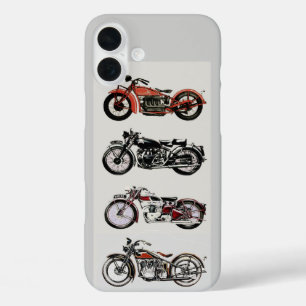 KLASSIEKE MOTORCYCLI grijs iPhone 16 Plus Hoesje