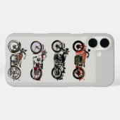 KLASSIEKE MOTORCYCLI grijs Case-Mate iPhone Case (Achterkant (horizontaal))