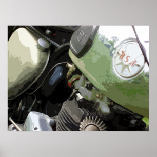 KLASSIEKE MOTORCYCLUS 9 POSTER