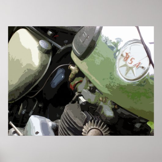 KLASSIEKE MOTORCYCLUS 9 POSTER (Voorkant)