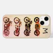 KLASSIEKE MOTORCYCLUS MONOGRAM Case-Mate iPhone CASE (Achterkant (horizontaal))