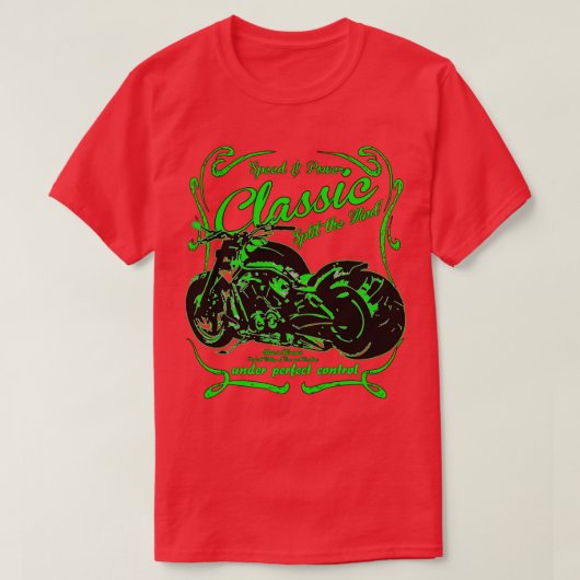 Klassieke Motorfiets 1 T-shirt (Design voorkant)