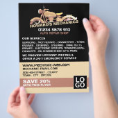 Klassieke Motorfiets, Auto Mechanic & Reparaties A Flyer (Hand)
