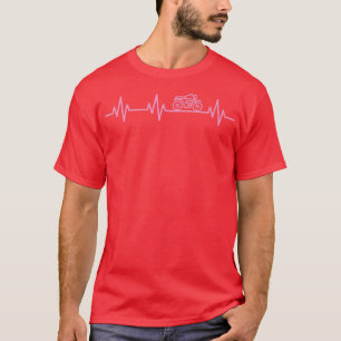 Klassieke motorfiets biker hartslag Cruiser Love L T-shirt