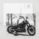 Klassieke motorfiets briefkaart (Voorkant / Achterkant)