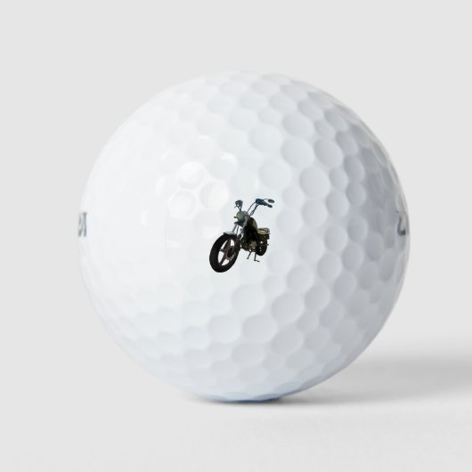 Klassieke  motorfiets golfballen (Voorkant)