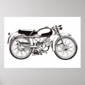 Klassieke motorfiets I Poster (Voorkant)