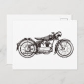 Klassieke motorfiets III Briefkaart (Voorkant / Achterkant)