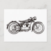 Klassieke motorfiets III Briefkaart (Voorkant)