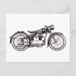 Klassieke motorfiets III Briefkaart