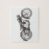 Klassieke motorfiets III Legpuzzel (Verticaal)