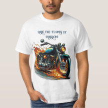 Klassieke motorfiets in beweging met vlammen