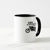 Klassieke motorfiets is beter mok (Voorkant rechts)