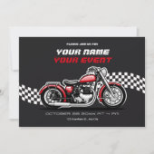Klassieke motorfiets kaart (Voorkant)