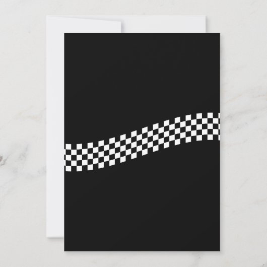 Klassieke motorfiets monteur bruiloft kaart (Achterkant)