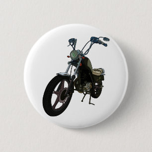 Klassieke motorfiets ronde button 5,7 cm