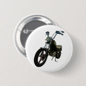 Klassieke  motorfiets ronde button 5,7 cm (Voorkant /achterkant)