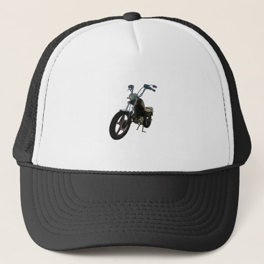 Klassieke motorfiets trucker pet (Voorkant)