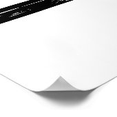 Klassieke motorfiets V Poster (Hoek)