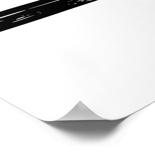 Klassieke motorfiets V Poster (Hoek)