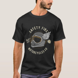 Klassieke Motorfiets Veiligheid Eerst T-shirt