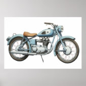 Klassieke motorfiets VII Poster (Voorkant)
