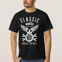 Klassieke motorfietsen, aangepast voor snelheid t-shirt