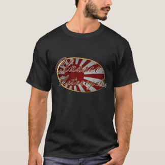 Klassieke motorfietsen Japanse vlag T-shirt