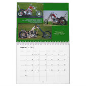 Klassieke motorfietskoppers van gemiddelde grootte kalender (Feb 2027)