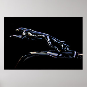 Klassieke motorkap van Greyhound Poster