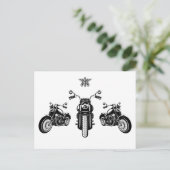 Klassieke motormonteur briefkaart (Staand voorkant)