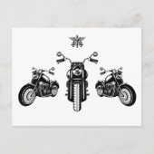 Klassieke motormonteur briefkaart (Voorkant)