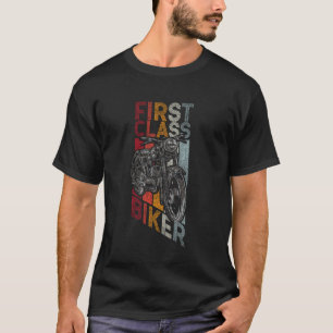 Klassieke motorrijder Eerste klas motorrijder T-shirt