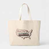 Klassieke motorrijtuigenweg Verenigde Staten Grote Tote Bag (Voorkant)