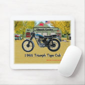 Klassieke motorrijwielen 1969 Triumph Mousepad Muismat (Met muis)