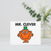 Klassieke Mr Clever Logo Briefkaart (Staand voorkant)