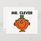 Klassieke Mr Clever Logo Briefkaart (Voorkant / Achterkant)