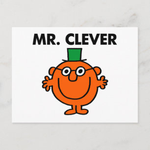 Klassieke Mr Clever Logo Briefkaart