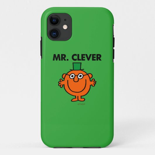 Klassieke Mr Clever Logo Case-Mate iPhone Case (Achterkant)