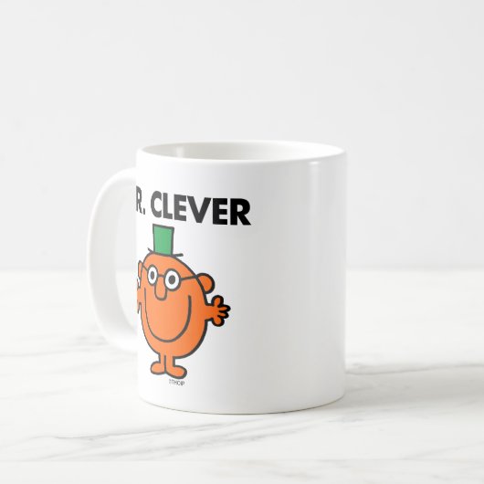 Klassieke Mr Clever Logo Koffiemok (Voorkant links)