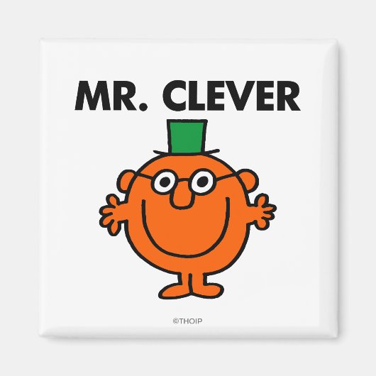 Klassieke Mr Clever Logo Magneet (Voorkant)