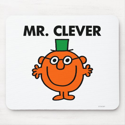 Klassieke Mr Clever Logo Muismat (Voorkant)