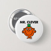 Klassieke Mr Clever Logo Ronde Button 5,7 Cm (Voorkant /achterkant)