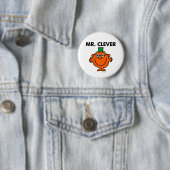Klassieke Mr Clever Logo Ronde Button 5,7 Cm (In situ)
