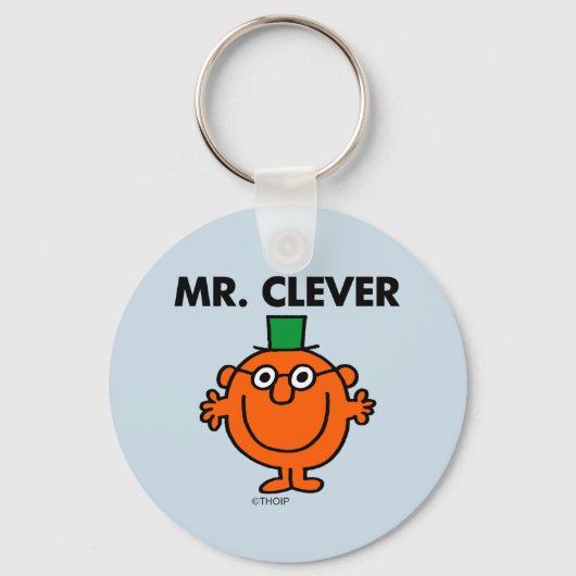 Klassieke Mr Clever Logo Sleutelhanger (Voorkant)