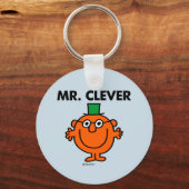 Klassieke Mr Clever Logo Sleutelhanger (Achterkant)