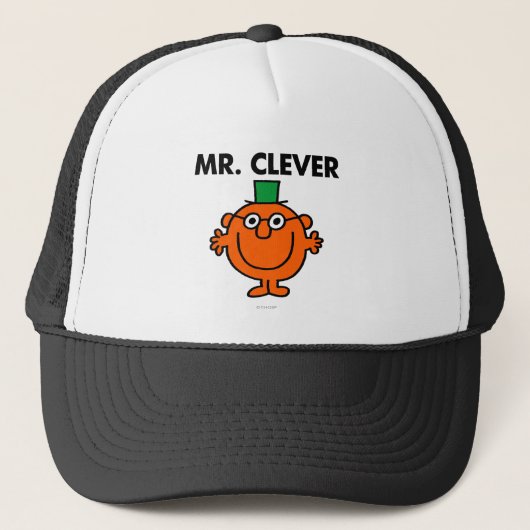 Klassieke Mr Clever Logo Trucker Pet (Voorkant)